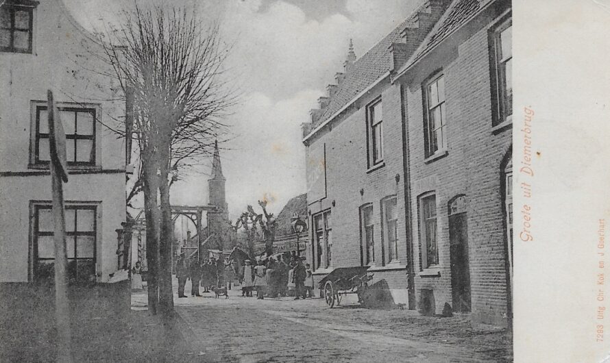 Ouddiemerlaan richting Diemerbrug ca. 1908
